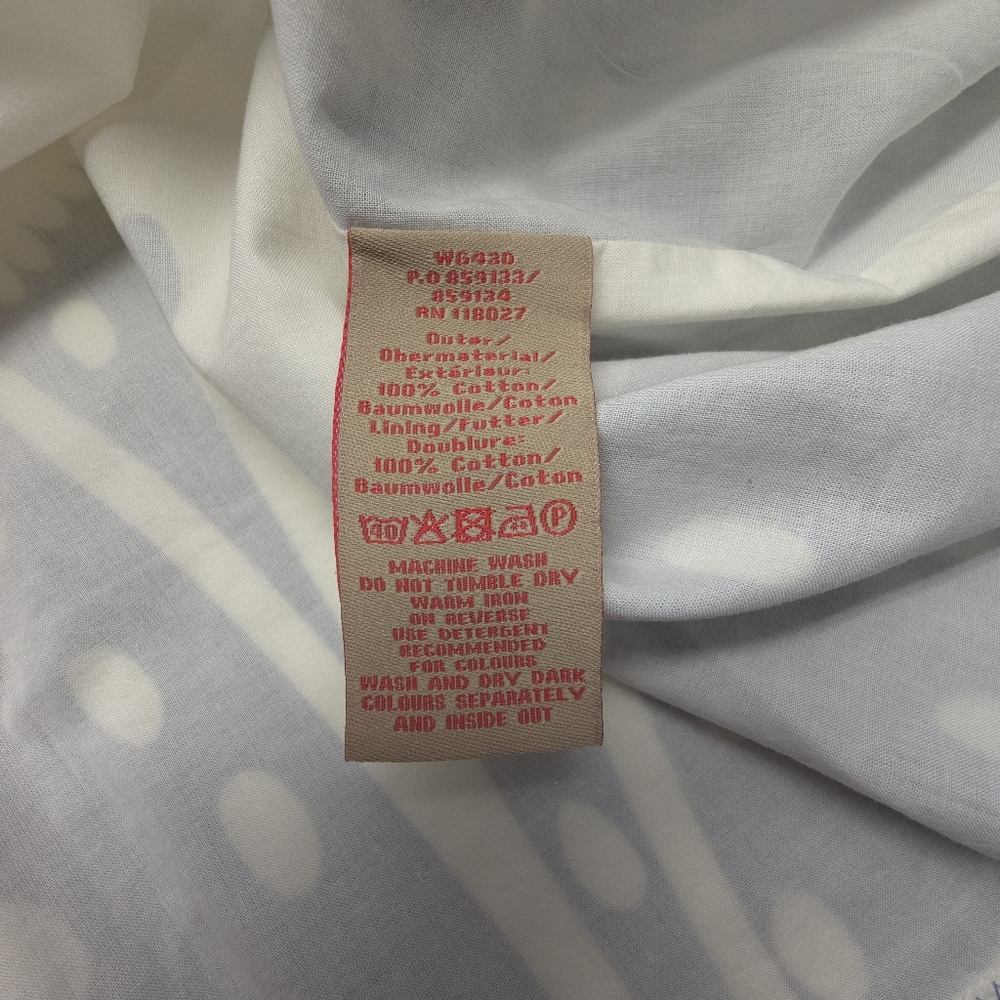Boden A Line Skirt Blue And White Abstract Floral Women's 8L - Picture 5 of 10